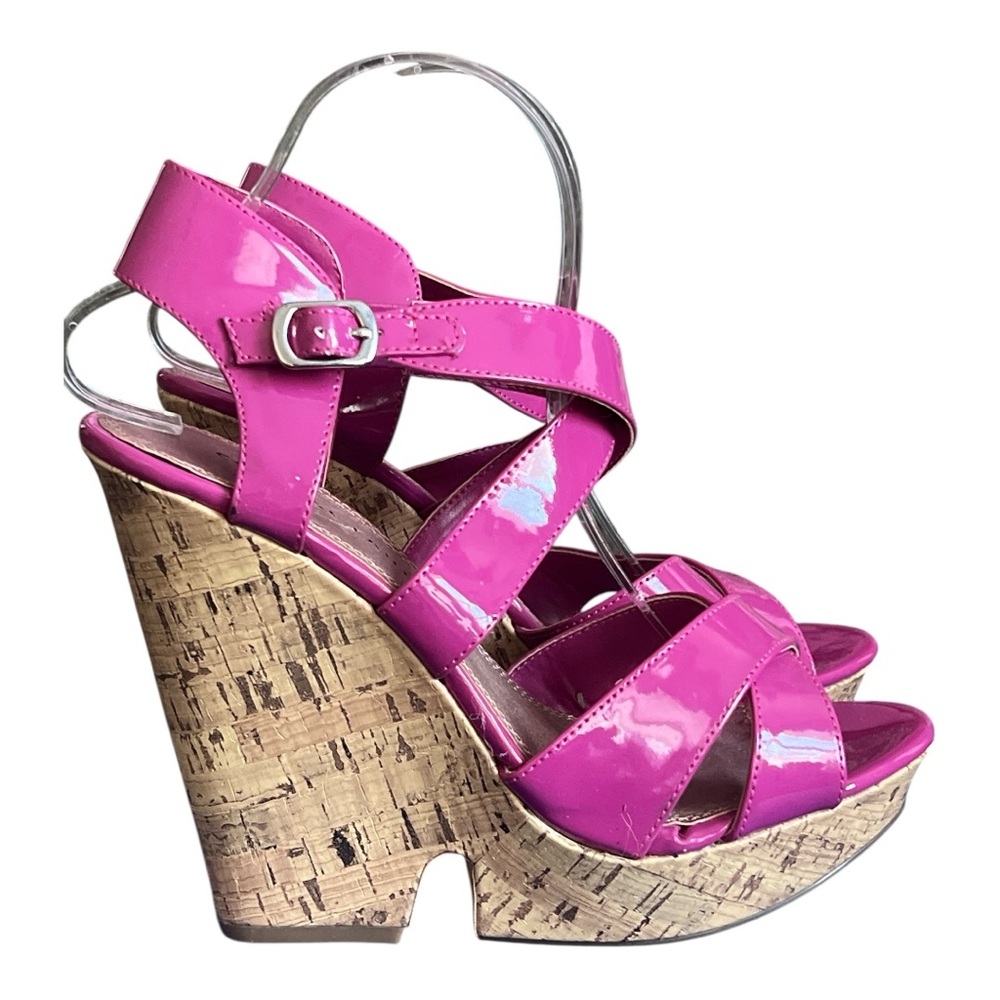Chinese Laundry Fuchsia Strappy Sandals Women’s Size 9.5 NWOT - Picture 2 of 9
